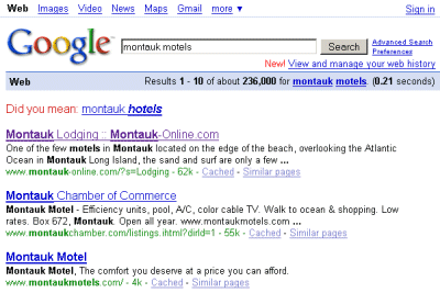 Top Ranking on Google for Montauk, NY