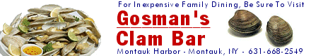 Gosman's Clam Bar - Montauk Harbor, Montauk NY - 631-668-2549